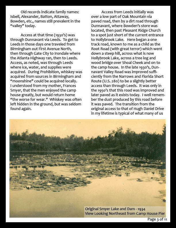 Smyer Lake - The Early Years - page 3