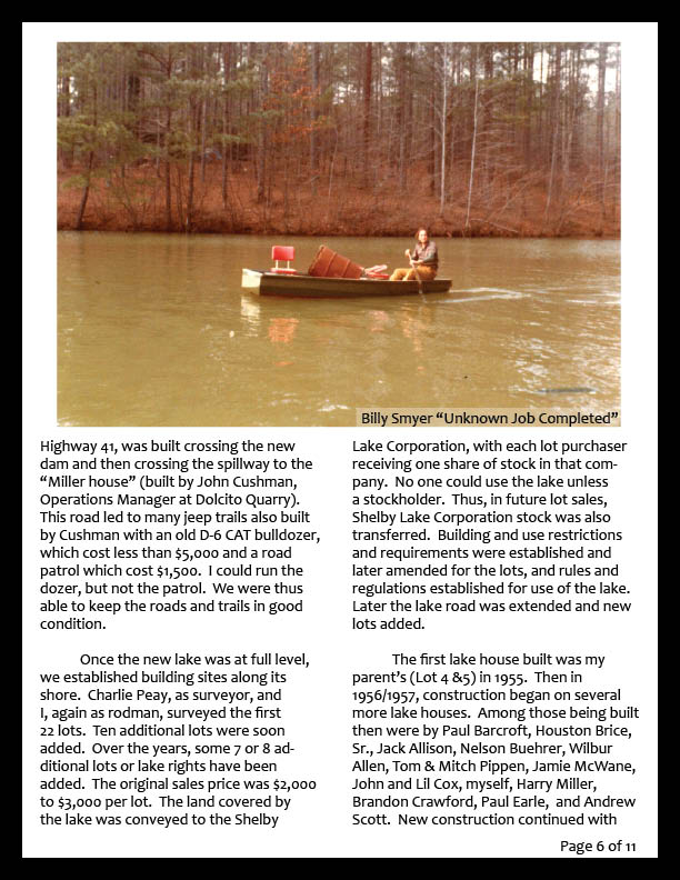 Smyer Lake - The Early Years - page 6
